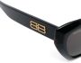 Balenciaga Eyewear Zonnebril met monogram plakkaat Zwart - Thumbnail 3