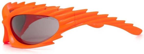 Balenciaga Eyewear Zonnebril met ovaal montuur Oranje