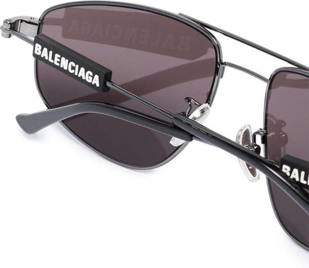 Balenciaga Eyewear Zonnebril met piloten montuur Zwart