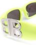 Balenciaga Eyewear Zonnebril met rechthoekig montuur Geel - Thumbnail 3