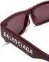 Balenciaga Eyewear Zonnebril met rechthoekig montuur Rood - Thumbnail 3