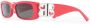 Balenciaga Eyewear Zonnebril met rechthoekig montuur Rood - Thumbnail 2