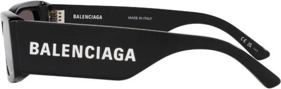 Balenciaga Eyewear Zonnebril met rechthoekig montuur Zwart