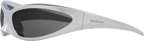 Balenciaga Eyewear Zonnebril met rond montuur Zilver