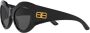 Balenciaga Eyewear Zonnebril met rond montuur Zwart - Thumbnail 2