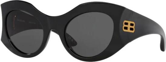 Balenciaga Eyewear Zonnebril met rond montuur Zwart