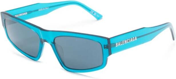 Balenciaga Eyewear Zonnebril met vierkant montuur Blauw