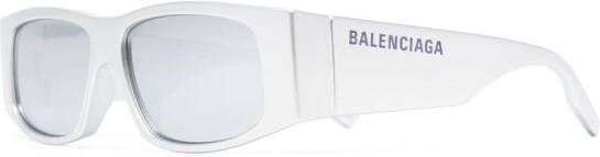 Balenciaga Eyewear Zonnebril met vierkant montuur Zilver