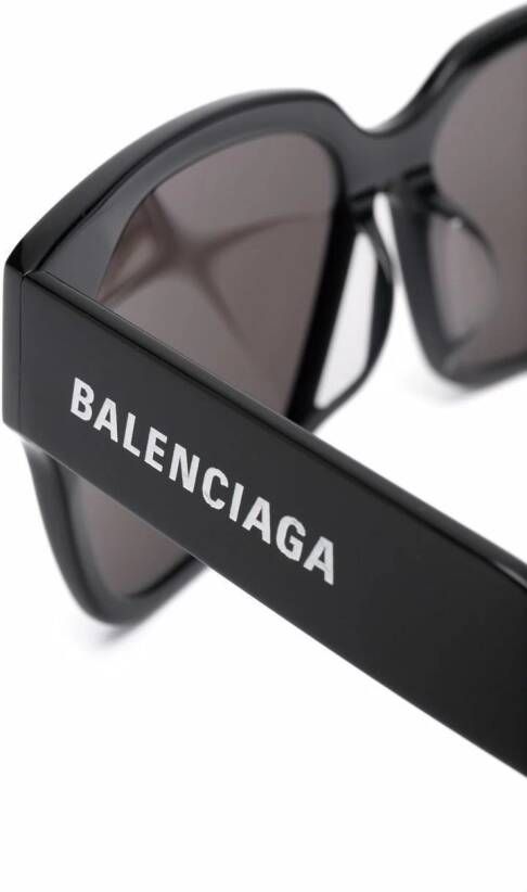 Balenciaga Eyewear Zonnebril met vierkant montuur Zwart
