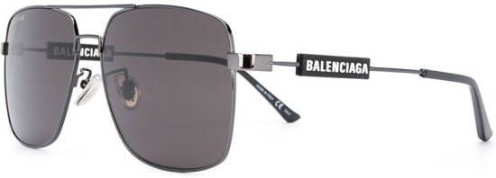 Balenciaga Eyewear Zonnebril met vierkant montuur Zwart