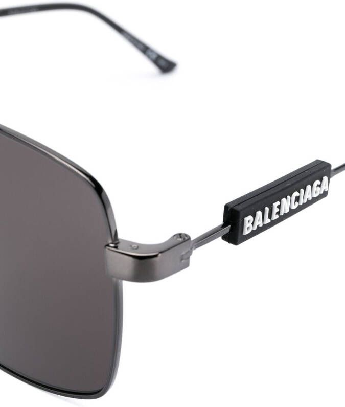Balenciaga Eyewear Zonnebril met vierkant montuur Zwart