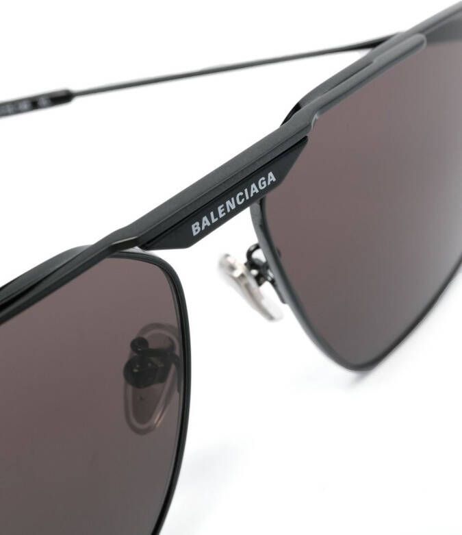 Balenciaga Eyewear Zonnebril met vierkant montuur Zwart