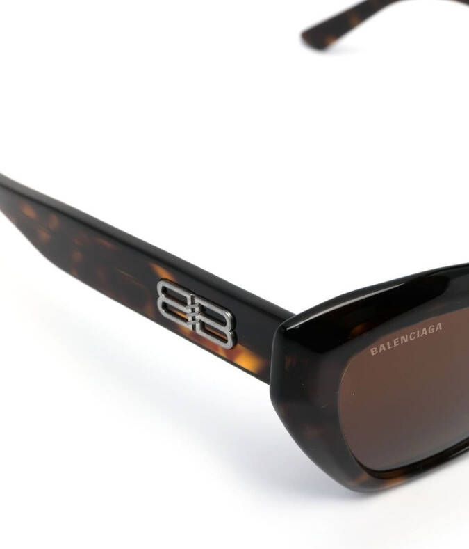 Balenciaga Eyewear Zonnebril met vlinder montuur Bruin