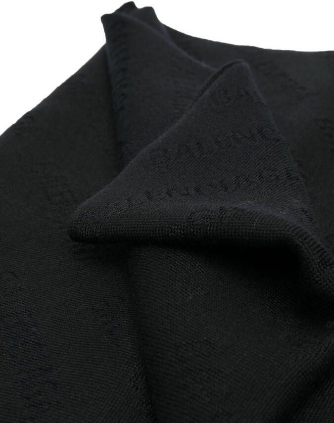 Balenciaga Fijngebreide sjaal Zwart