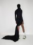 Balenciaga Gedrapeerde jurk Zwart - Thumbnail 3