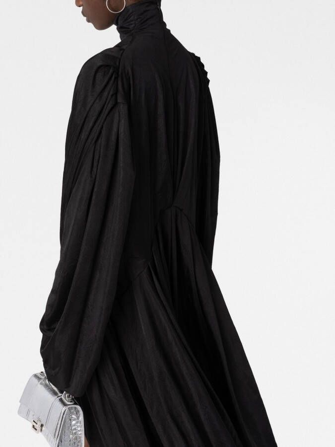 Balenciaga Geplooide jurk Zwart