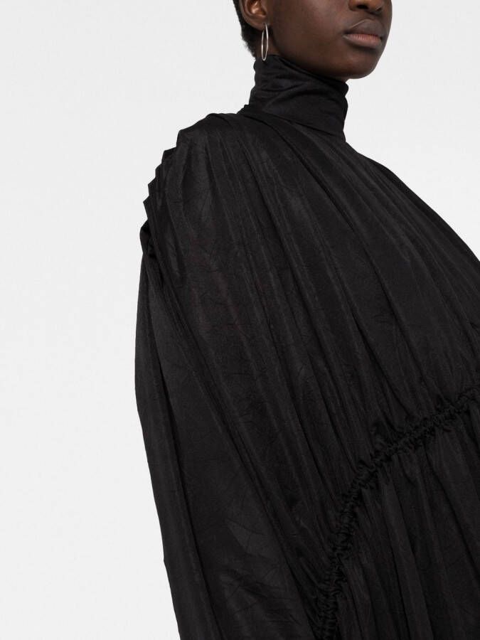 Balenciaga Geplooide jurk Zwart