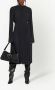Balenciaga Geplooide midi-jurk Zwart - Thumbnail 4