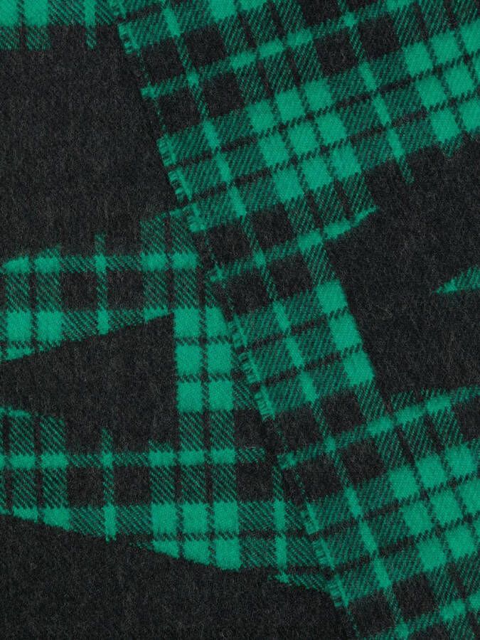 Balenciaga Geruite sjaal Groen