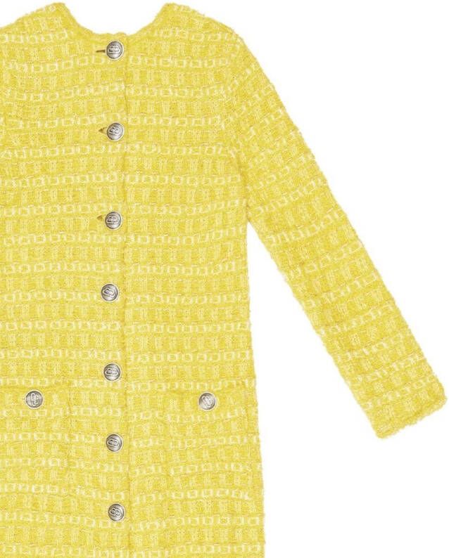 Balenciaga Geweven kokerjurk Geel