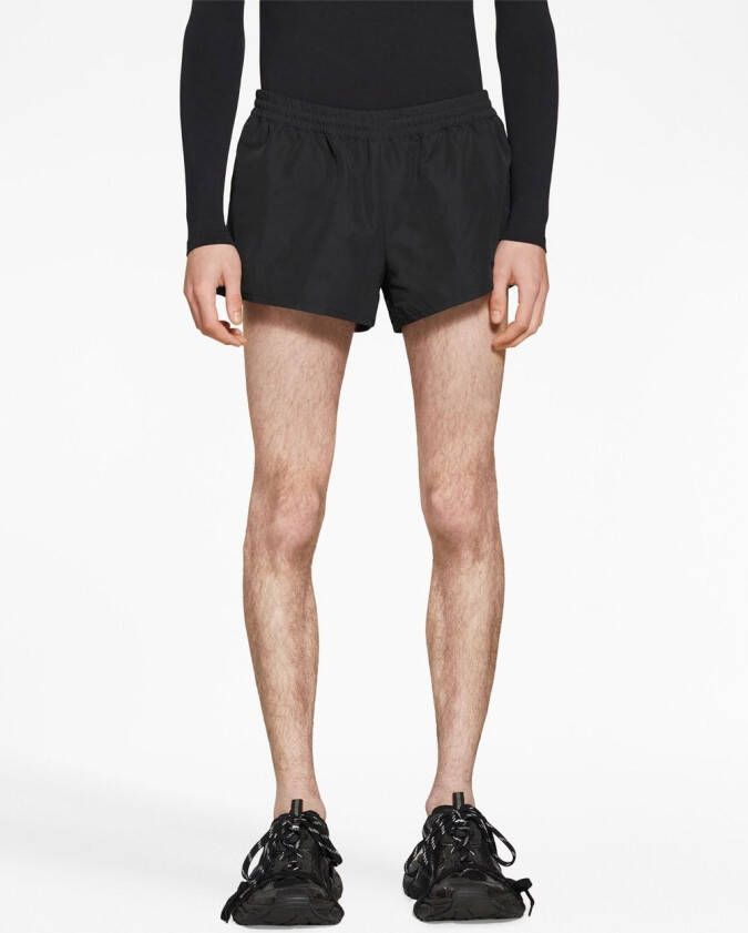 Balenciaga Katoenen hardloopshorts Zwart