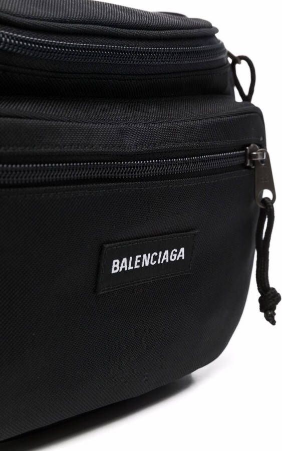 Balenciaga Explorer heuptas met logo-applicatie Zwart