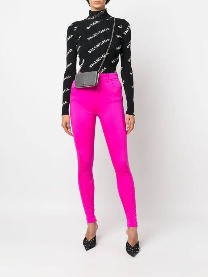 Balenciaga High waist broek Roze