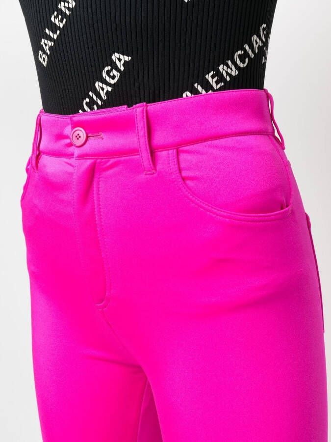 Balenciaga High waist broek Roze