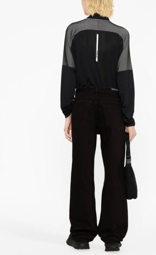 Balenciaga High waist straight jeans Zwart