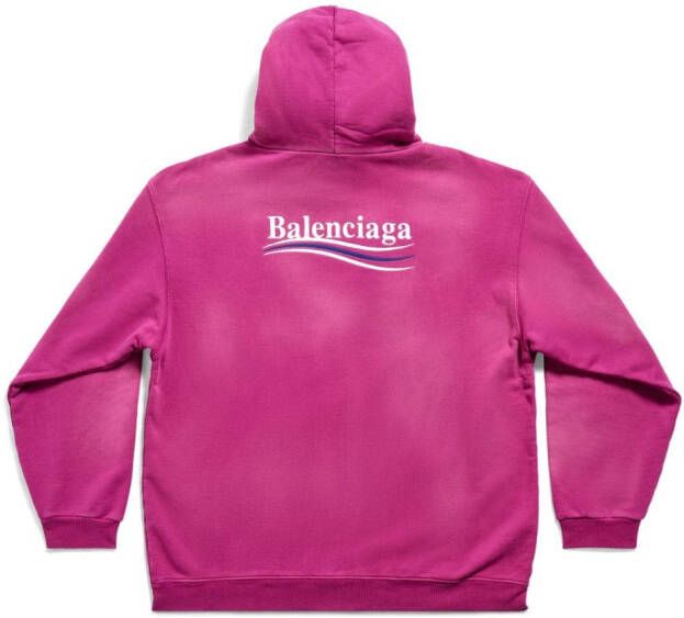 Balenciaga Hoodie met borduurwerk Roze