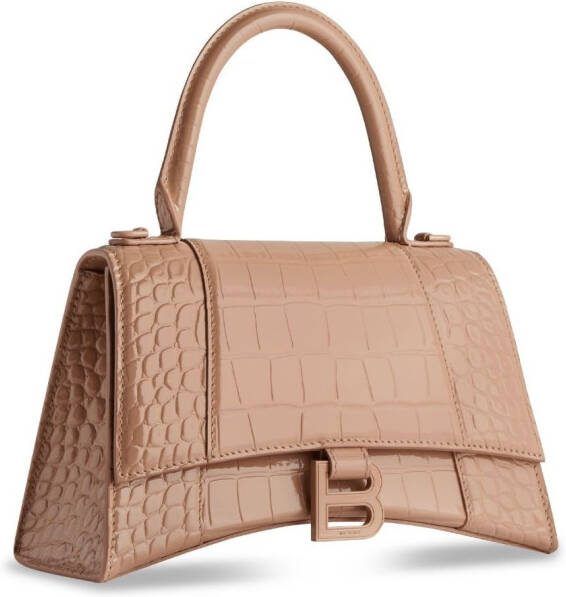 Balenciaga Hourglass kleine shopper Beige