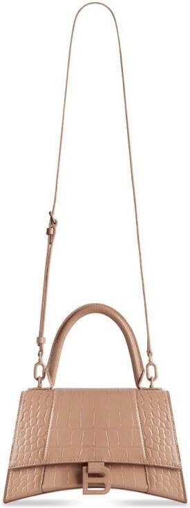Balenciaga Hourglass kleine shopper Beige