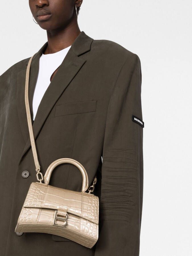 Balenciaga Hourglass kleine tas Goud