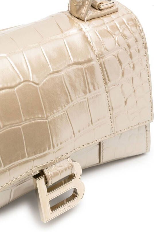 Balenciaga Hourglass kleine tas Goud