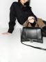 Balenciaga Hourglass leren schoudertas Zwart - Thumbnail 1
