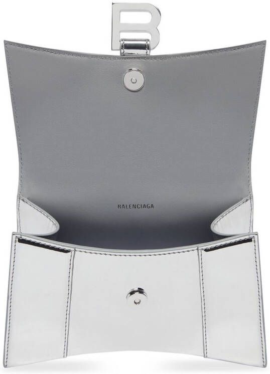 Balenciaga Hourglass metallic shopper Zilver