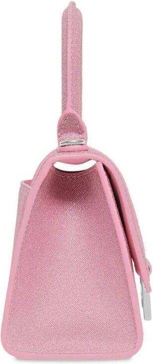 Balenciaga Hourglass shopper met glitter Roze