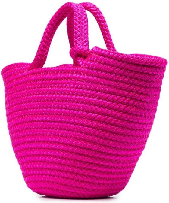 Balenciaga Ibiza shopper met logopatch Roze