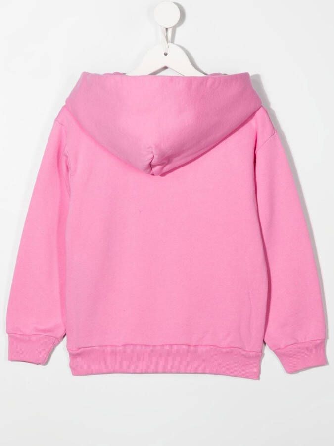 Balenciaga Kids Katoenen hoodie Roze