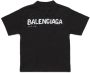 Balenciaga Kids T-shirt met logoprint Zwart - Thumbnail 2