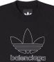 Balenciaga Kids x Adidas T-shirt met logoprint Zwart - Thumbnail 3