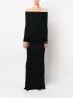 Balenciaga Gelaagde maxi-jurk Zwart - Thumbnail 2