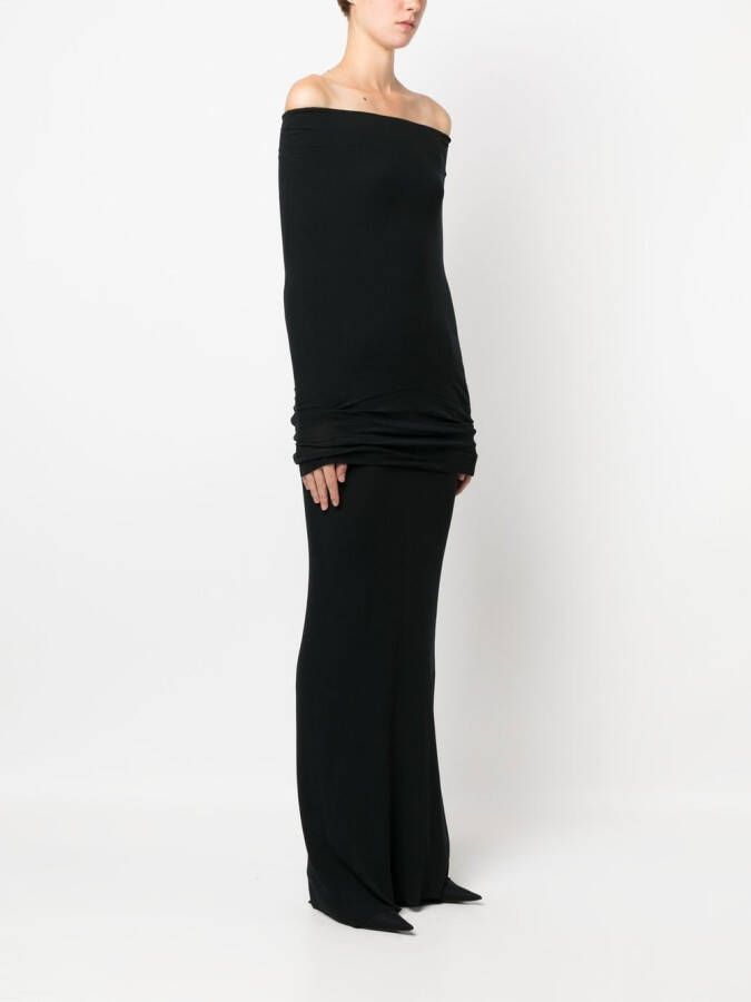 Balenciaga Gelaagde maxi-jurk Zwart