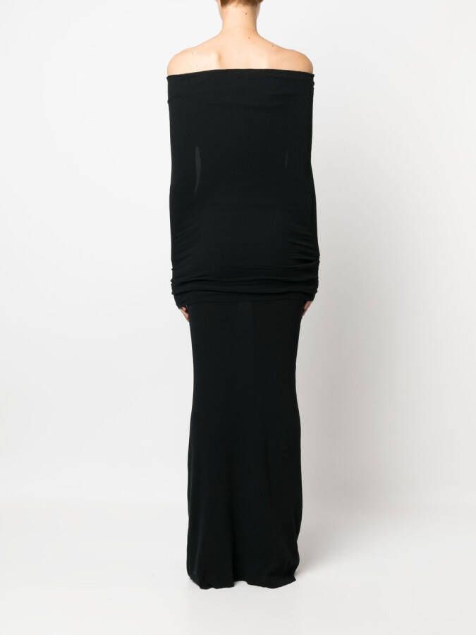 Balenciaga Gelaagde maxi-jurk Zwart