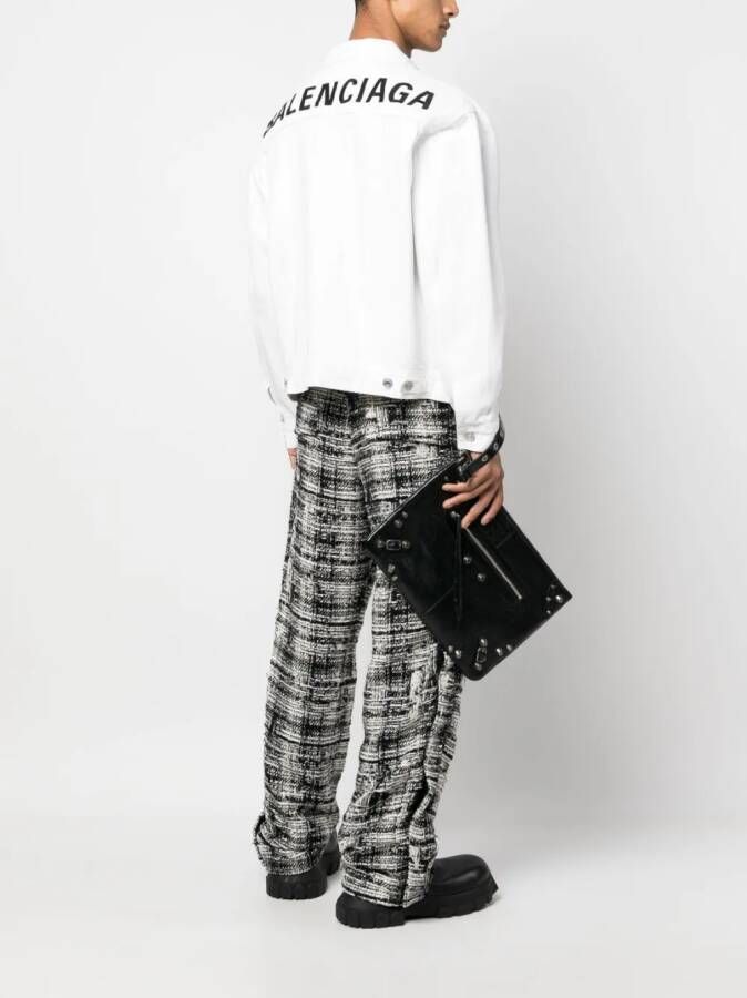 Balenciaga Leren clutch Zwart