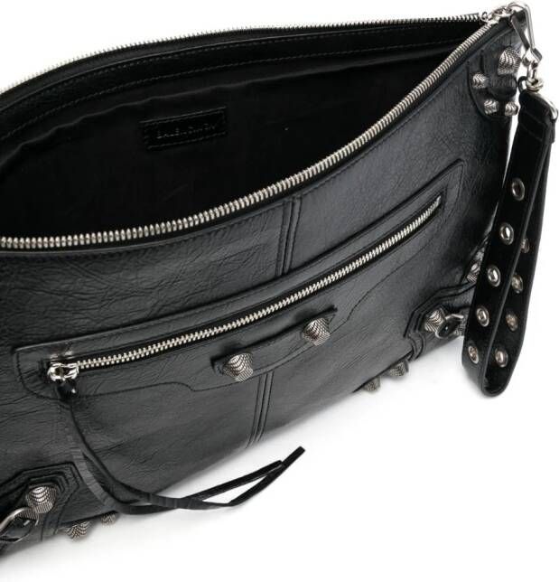 Balenciaga Leren clutch Zwart
