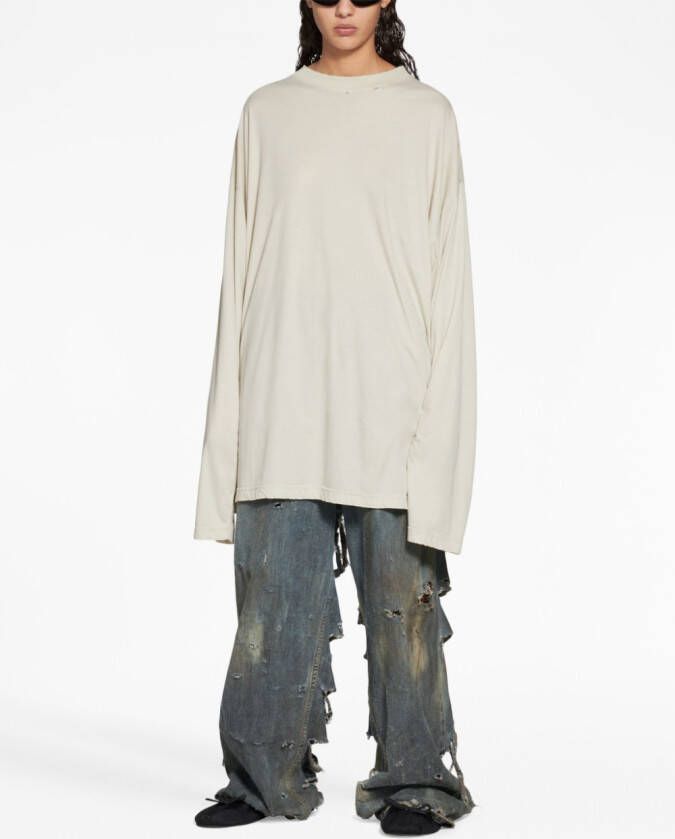 Balenciaga T-shirt met logoprint Beige