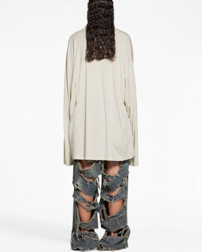 Balenciaga T-shirt met logoprint Beige