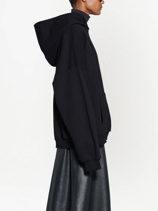 Balenciaga Hoodie met logoprint Zwart