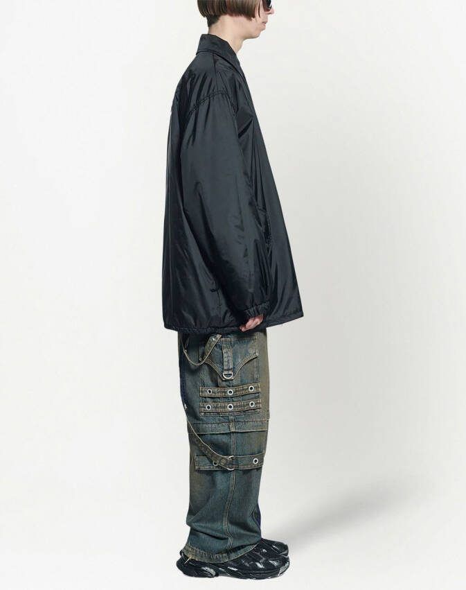 Balenciaga Shirtjack met logoprint Zwart